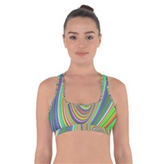 Ellipse Background Elliptical Cross Back Sports Bra by Nexatart