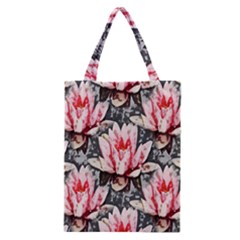 Water Lily Background Pattern Classic Tote Bag by Nexatart