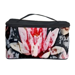 Water Lily Background Pattern Cosmetic Storage Case by Nexatart