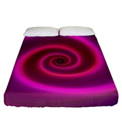 Pink Background Neon Neon Light Fitted Sheet (king Size) by Nexatart