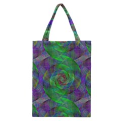 Fractal Spiral Swirl Pattern Classic Tote Bag by Nexatart