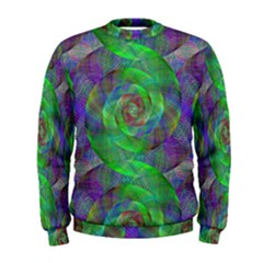 Fractal Spiral Swirl Pattern Men s Sweatshirt by Nexatart