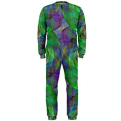 Fractal Spiral Swirl Pattern Onepiece Jumpsuit (men)  by Nexatart