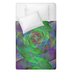 Fractal Spiral Swirl Pattern Duvet Cover Double Side (single Size) by Nexatart