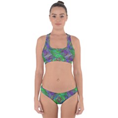 Fractal Spiral Swirl Pattern Cross Back Hipster Bikini Set by Nexatart