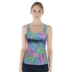 Spiral Pattern Swirl Pattern Racer Back Sports Top by Nexatart