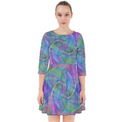 Spiral Pattern Swirl Pattern Smock Dress by Nexatart