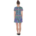 Spiral Pattern Swirl Pattern Drop Hem Mini Chiffon Dress View2