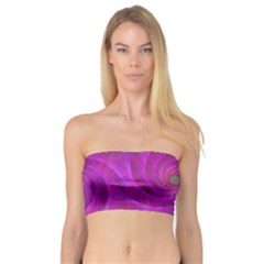 Pink Abstract Background Curl Bandeau Top by Nexatart