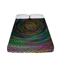 Spiral Spin Background Artwork Fitted Sheet (full/ Double Size) by Nexatart