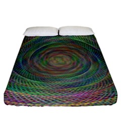 Spiral Spin Background Artwork Fitted Sheet (king Size) by Nexatart