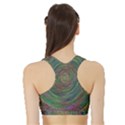 Spiral Spin Background Artwork Sports Bra with Border View2