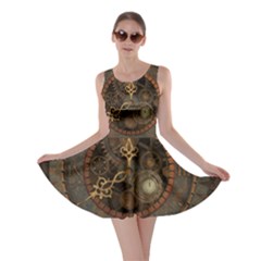 Steampunk, Awesome Clocks Skater Dress by FantasyWorld7