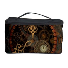 Steampunk, Awesome Clocks Cosmetic Storage Case by FantasyWorld7