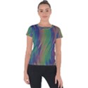 Texture Abstract Background Short Sleeve Sports Top  View1