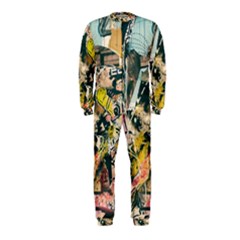 Art Graffiti Abstract Vintage Onepiece Jumpsuit (kids) by Nexatart