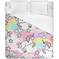 Unicorn Rainbow Duvet Cover (california King Size) by Nexatart