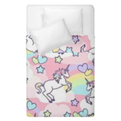 Unicorn Rainbow Duvet Cover Double Side (single Size) by Nexatart