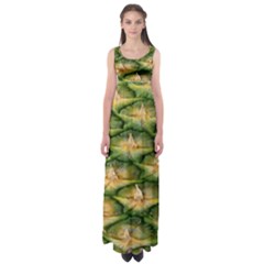 Pineapple Pattern Empire Waist Maxi Dress by Nexatart