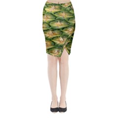 Pineapple Pattern Midi Wrap Pencil Skirt by Nexatart