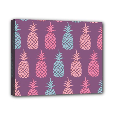 Pineapple Pattern Canvas 10  X 8  by Nexatart