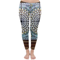 Stained Glass Window Library Of Congress Classic Winter Leggings by Nexatart