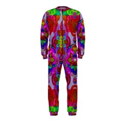 Fantasy   Florals  Pearls In Abstract Rainbows Onepiece Jumpsuit (kids) by pepitasart