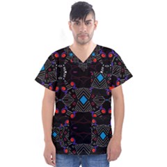 Roulette Star Time Men s V-neck Scrub Top