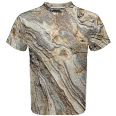 Background Structure Abstract Grain Marble Texture Men s Cotton Tee by Nexatart