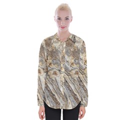 Background Structure Abstract Grain Marble Texture Womens Long Sleeve Shirt