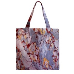 Marble Pattern Zipper Grocery Tote Bag by Nexatart