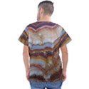 Wall Marble Pattern Texture Men s V-Neck Scrub Top View2