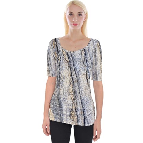 Texture Structure Marble Surface Background Wide Neckline Tee by Nexatart