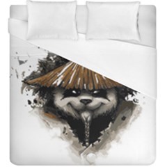 Warrior Panda T Shirt Duvet Cover (king Size) by AmeeaDesign