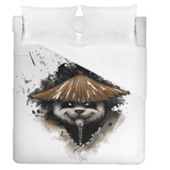 Warrior Panda T Shirt Duvet Cover Double Side (queen Size) by AmeeaDesign