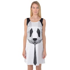 Office Panda T Shirt Sleeveless Satin Nightdress by AmeeaDesign