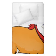 Corgi With Sunglasses And Scarf T Shirt Duvet Cover (single Size)