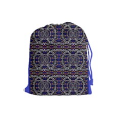 Sanskrit Link Time Space  Drawstring Pouches (large)  by MRTACPANS