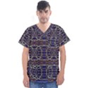 SANSKRIT LINK TIME SPACE  Men s V-Neck Scrub Top View1