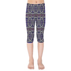 Sanskrit Link Time Space  Kids  Capri Leggings  by MRTACPANS