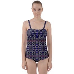 Sanskrit Link Time Space  Twist Front Tankini Set by MRTACPANS