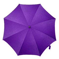 Purple Skin Leather Texture Pattern Hook Handle Umbrellas (small)