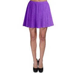 Purple Skin Leather Texture Pattern Skater Skirt by paulaoliveiradesign