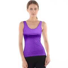 Purple Skin Leather Texture Pattern Tank Top by paulaoliveiradesign