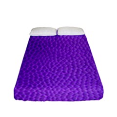 Purple Skin Leather Texture Pattern Fitted Sheet (full/ Double Size)