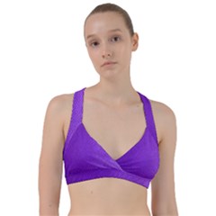 Purple Skin Leather Texture Pattern Sweetheart Sports Bra