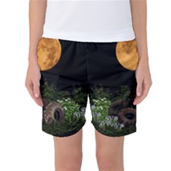 Ecology  Women s Basketball Shorts by Valentinaart