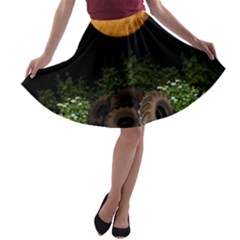 Ecology  A-line Skater Skirt by Valentinaart