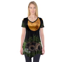 Ecology  Short Sleeve Tunic  by Valentinaart