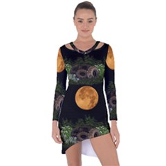 Ecology  Asymmetric Cut-out Shift Dress